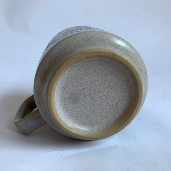 Vintage Mom Mother Ma Embossed Gray Speckled Blue Mug - Picture 6 of 6